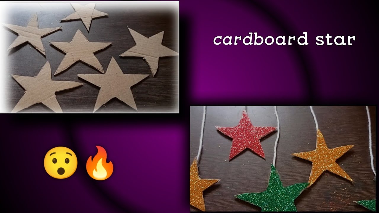 star kaise banayecardboard star 5MinuteCraftsYouTube YouTube