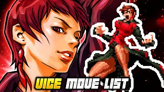 VICE MOVE LIST - The King of Fighters 2002 Unlimited Match (KOF2002)