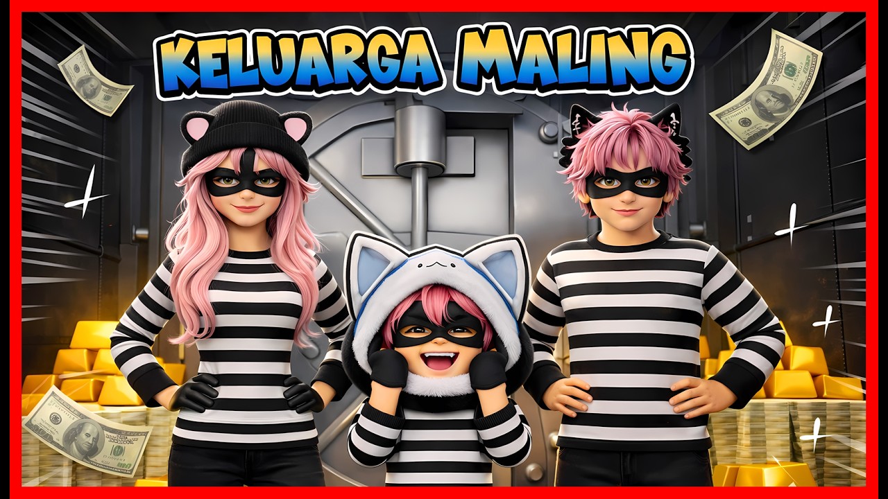 ATUN & MOMON MENJADI KELUARGA MALING !! Feat @sapipurba Roblox