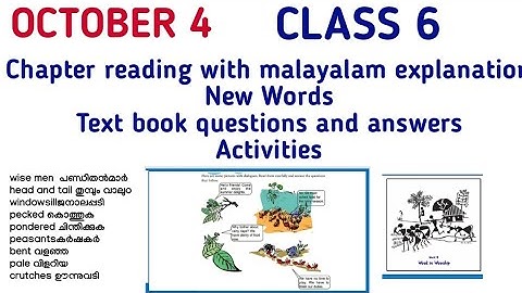 VICTERS CLASS 6 English Class 21 Worksheet/Chapter reading malayalam explanation/ Question Answer