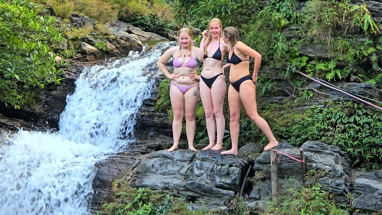 The Ha Giang Loop - where angels mingle with wild waterfalls 🌊🔥#travel #waterfall 