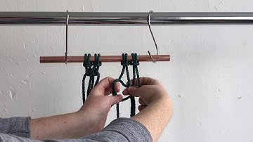 Macrame Tutorial: How to tie a Square Knot and create Buddhist Treasure Mesh (Alternating SK Rows)