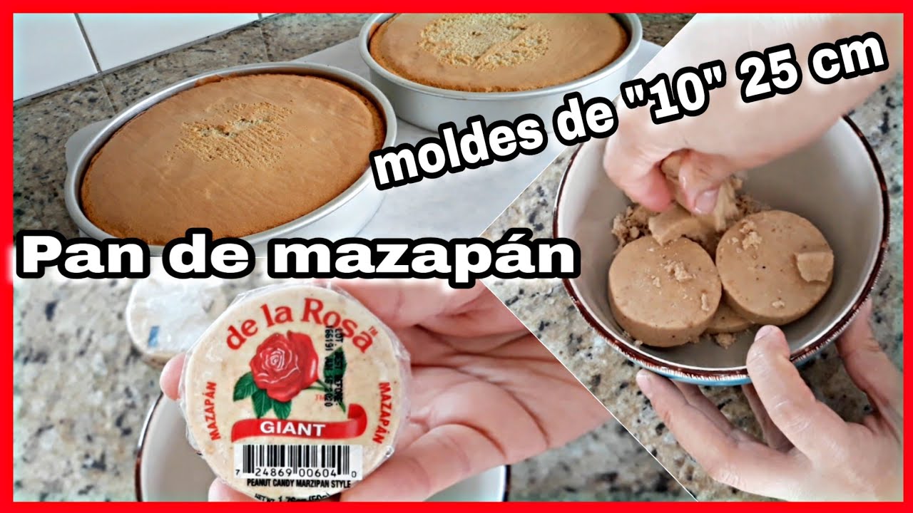 PAN ESPONJA DE MAZAPÁN PASTEL DE MAZAPÁN TRES LECHES
