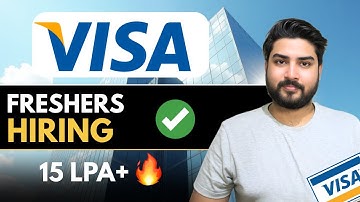 VISA Hiring Freshers🔥Apply Now | 2025,2024,2023