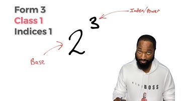 Form 3 Class 1: Indices
