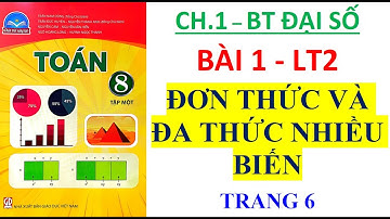 Toán lớp 8 (CHÂN TRỜI SÁNG TẠO)  Chương 1 - Bài 1: ĐƠN THỨC VÀ ĐA THỨC NHIỀU BIẾN (Lý thuyết 2)