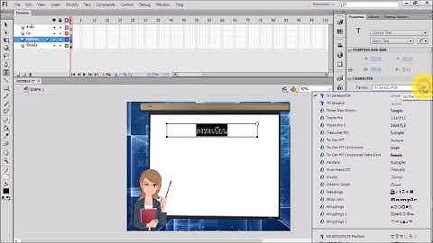 สร้างหน้าลงทะเบียน สื่อ CAI ด้วยโปรแกรม Adobe Flash CS6
