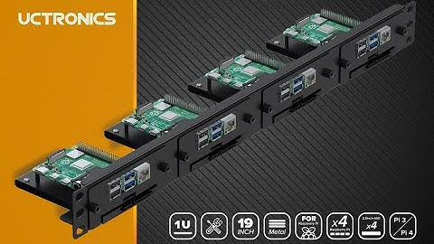 UCTRONICS 19” 1U Raspberry Pi Rack Mount with SSD Mounting Brackets