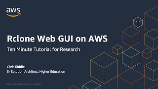 Ten Minute Tutorial For Research Rclone Web Gui On Aws Aws Public Sector