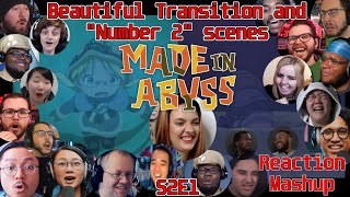 Made In Abyss - Season 2 Episode 1 - Reaction Mashup - Beautiful Transition And Number 2 Scenes