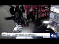 NYC supermarket beatdown caught on camera