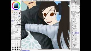 Drawing Anime/Manga Snow Glomp in SAI