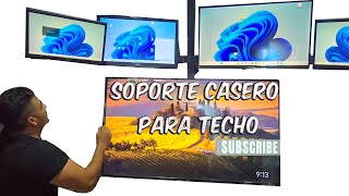 soporte casero para TV en techos