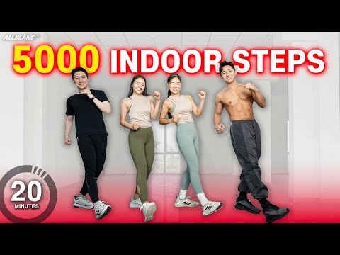 20min Step Workout for Beginner l 맙소사..🔥20분 운동하니 5천보를 걸었네요? 걷기홈트(땀범벅💦) with@shaketwins
