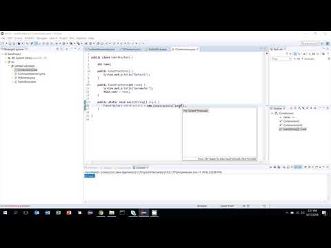 constructors in java