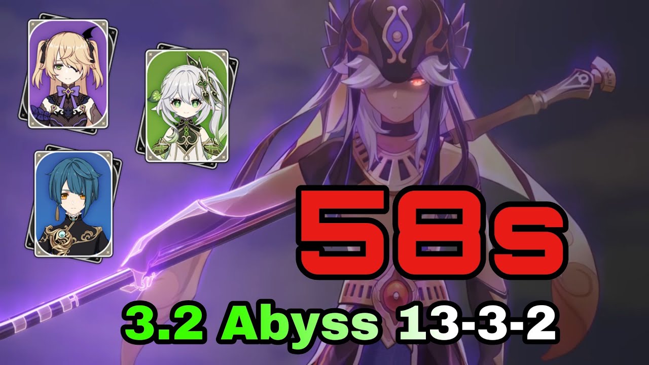 C0 Cyno x Nahida Speedrun 3.2 Abyss 13-3-2 | Genshin Impact