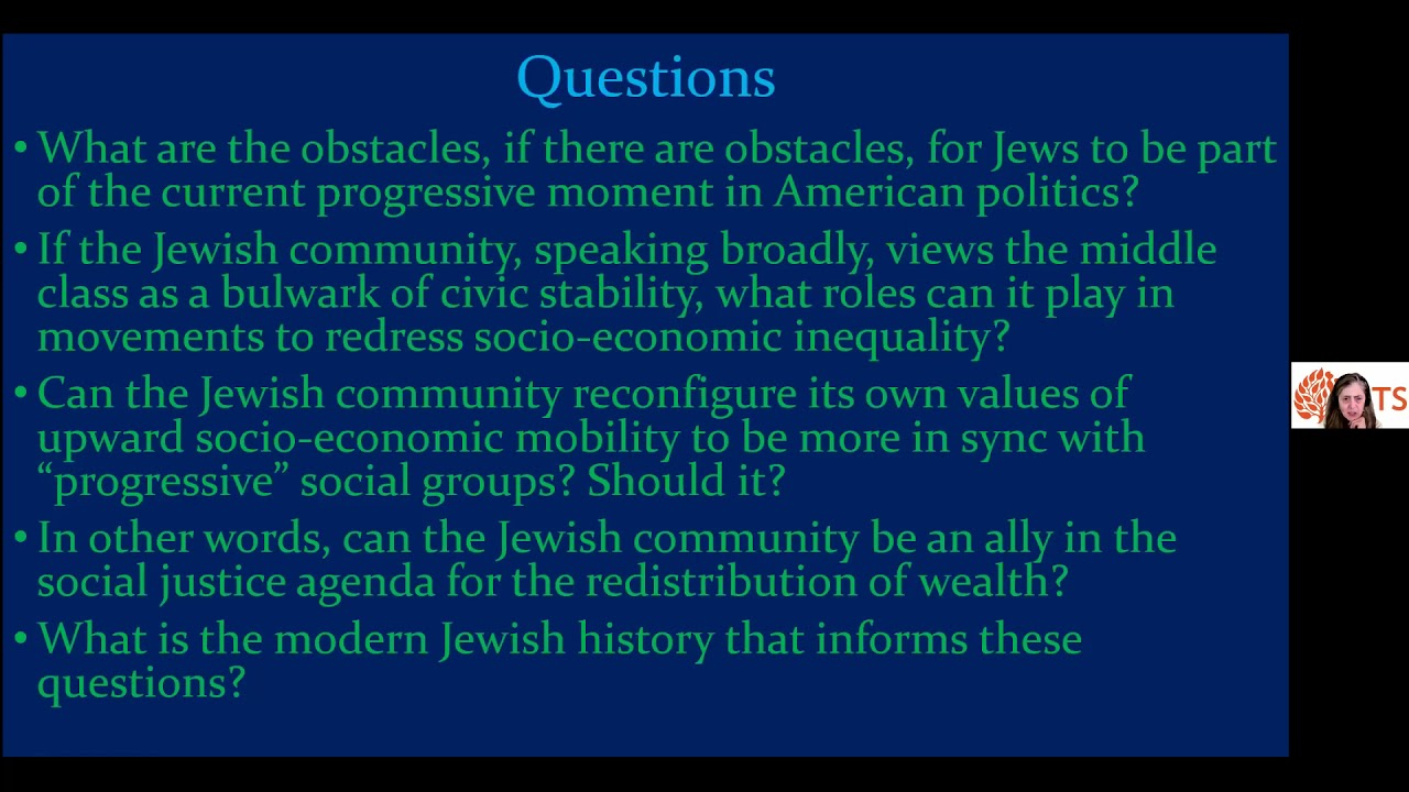 The Jewish Middle Class in an Age of Social Justice