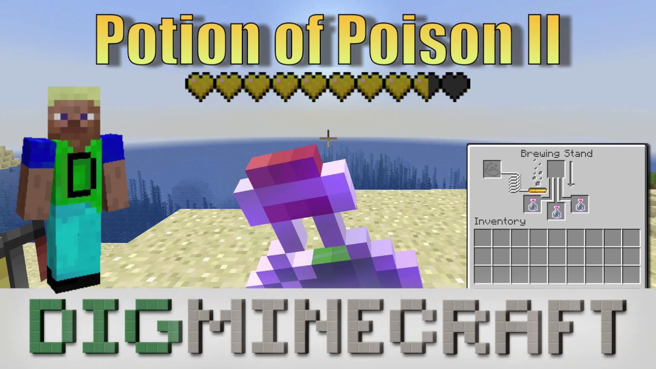 Potion of Poison II in Minecraft - YouTube