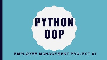 Python Employee Management Object Oriented Project | Free Python OOP Tutorial Bangla Project