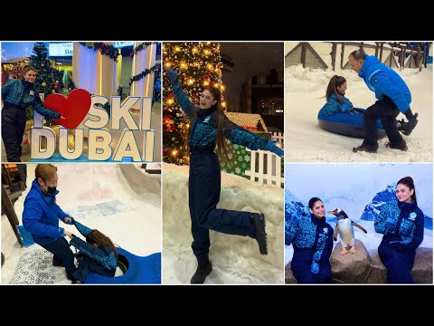 Penguin 🐧 Attacked on My Sister | -7 degree Halat Kharab Ho Gayi😔 | Snow in Dubai