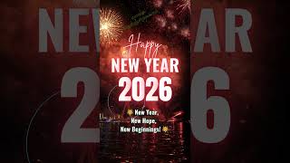 Happy New Year 2026 | Welcome 2026 | Stunning Greetings & New Beginning #newyear #2026 #happynewyear