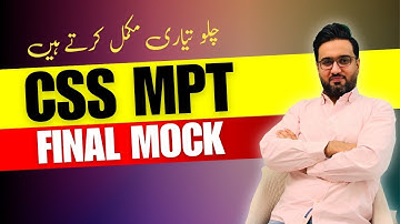 Final Mock for CSS 2025 MPT Preparatiion | CSS English | Screening MCQs Practice Mock
