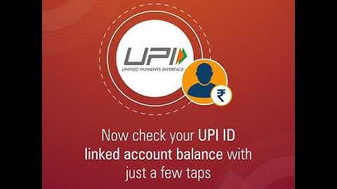 How to Check Account Balance using UPI ID on iMobile Pay?