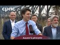 Le pm trudeau annonce un investissement de 1 g sur 25 ans pour le pont de qubec  15 mai 2024