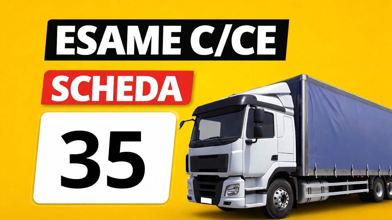 Quiz patente C - CE Simulazione esame, scheda N. 35