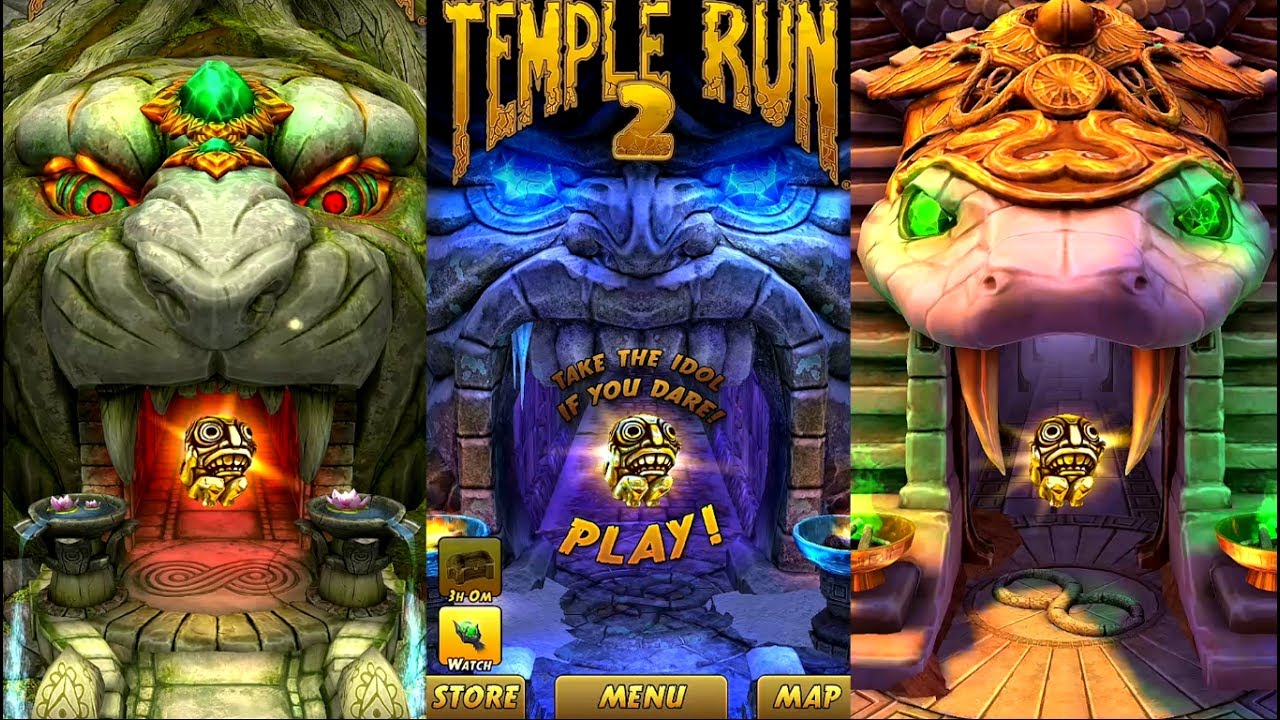 Temple Run 2 All 5 Best Maps Lost Jungle, Blazing Sand