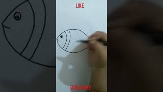 Fish drawing/ clownfish drawing #shorts #youtubeshorts #viral #drawing
