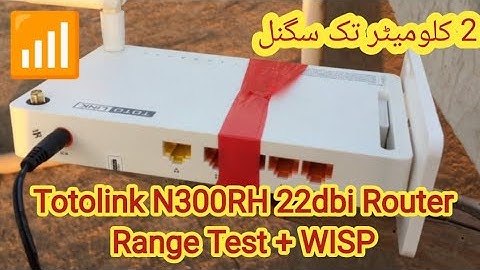 Totolink N300RH Range Test + Wisp Range - Unbelievable Result - Wifi Networking with Muneer