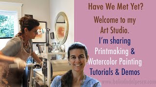 Want to Learn Printmaking and Watercolor Painting? Here's a Short Introduction to Art Tutorials