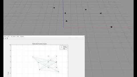 [ROS, GAZEBO, MATLAB] Distributed Formation Control of Multi-Agent simulation