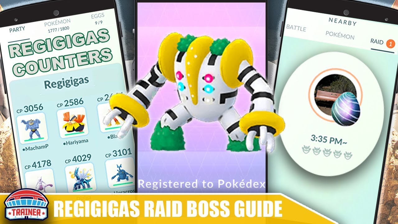 Regigigas Raid Boss Best Counters Guide - Como derrotar Regigigas