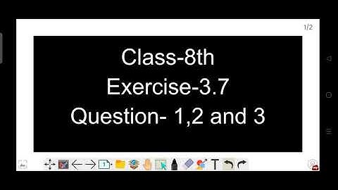 Class 8th Exercise 3.7 Questions-1,2,3 Viva Education