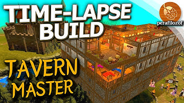 🕕Tavern Master Time-lapse Building a massive Medieval Inn - simulation and management Indie game