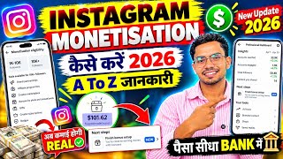How to Monetize Instagram 2026 🎉| How To Monetize Instagram ✅| Instagram Monetisation Tools 📌