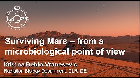 EAI Seminars: Surviving Mars – from a microbiological point of view