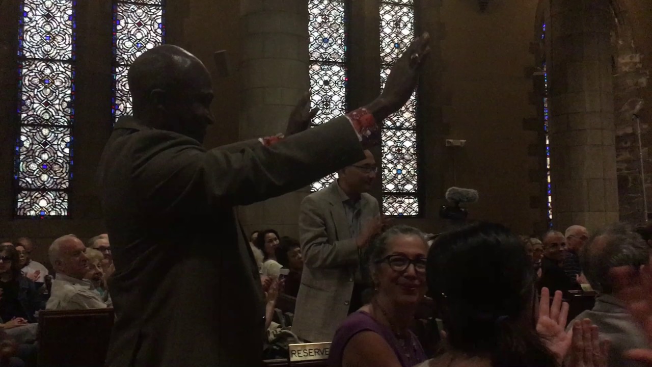 Mayor Mapp introduced at the Plainfield Symphony