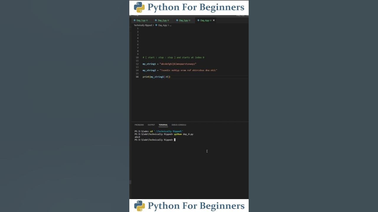 How To Reverse A String In Python | Python For Beginners - YouTube