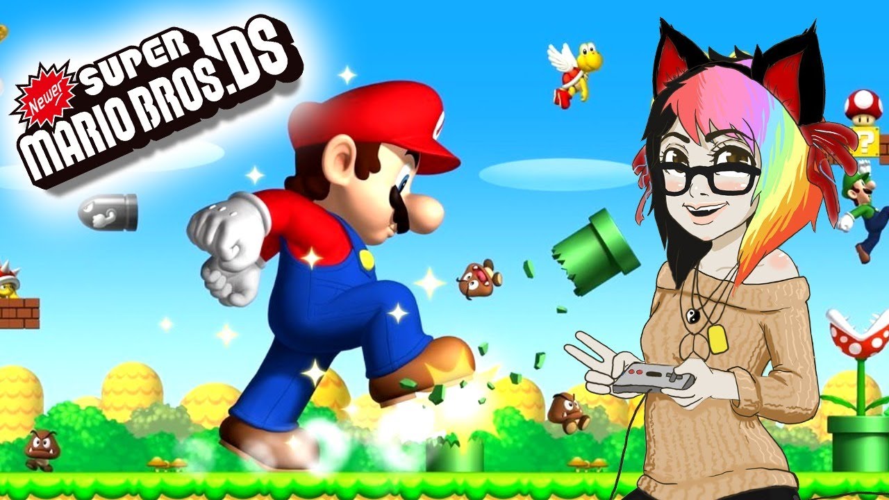 Blind Playthrough ♥ Super Mario Bros DS ♥ pt 1 - (Livestream) ~