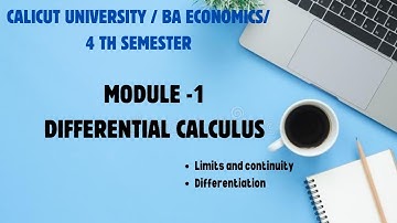 Q.T /Module-1/Differential Calculus/Limits and continuity/4 th semester/BA ECONOMICS