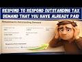 How to Respond to Outstanding Tax Demand Already Paid | Income Tax Portal Guide