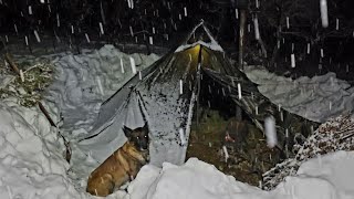 Winter Survival Test | Camping in Deep Snow