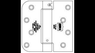 Bommer LB4361 400 601 4x4in Single Acting Spring Hinge Full Mortise Residential Weight Lube Bearing