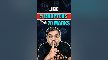 Top 5 Most Scoring Chapters for JEE Mains 2026 | Score 50-70 Marks Easily #jeemains2026 #iitjee