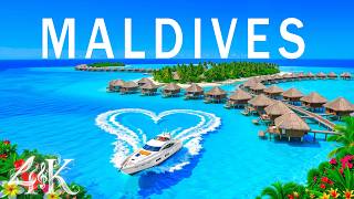 MALDIVES 4K Aerial ?? ? Overwater Villas, Crystal Lagoons & Luxury Island Paradise ?