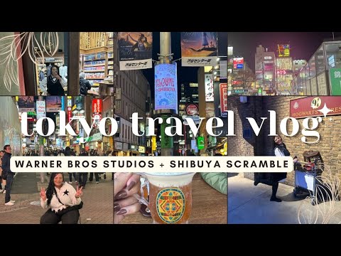 TOKYO TRAVEL VLOG| WARNER BRO STUDIOS| WALK WITH ME ACROSS THE WORLD'S BUSIEST INTERSECTION!