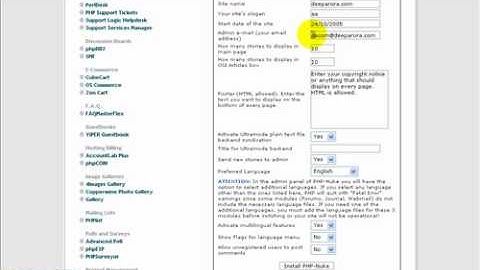19) How to install PHP Nuke CMS in cPanel?